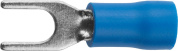 СВЕТОЗАР 1.5 - 2.5 мм2, синий, 10 шт, d 4.3 мм, изолированный наконечник с вилкой для многожильного кабеля под болт 6 мм (49420-25)