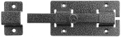 ЗД-06, для дверей, 60 х 115 мм, усиленная, квадратный засов, цвет серебро, накладная задвижка (37786-6)