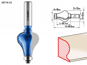 ЗУБР 32 x 38 мм, хвостовик 12 мм, фреза кромочная фигурная №7, Профессионал (28718-32)