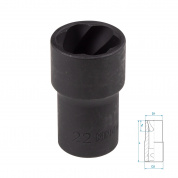 Головка для поврежденного крепежа 1/2", 22 мм KING TONY 9TD403-22M Головка для поврежденного крепежа 1/2", 22 мм KING TONY 9TD403-22M