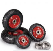 Колесо большегрузное P 160 160 мм резина с протектором, на ось (N) Колесо большегрузное P 160 160 мм резина с протектором, на ось (N)