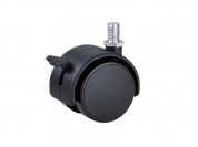 Колесо мебельное поворотное TWTB 40 40 мм с болтом и тормозом