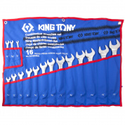 Набор комбинированных ключей, 1/4"-1&1/4", 16 предметов KING TONY 1216SRN Набор комбинированных ключей, 1/4"-1&1/4", 16 предметов KING TONY 1216SRN