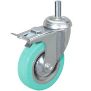 Колесо аппаратное поворотное SCtgb 93 75 мм с болтом и тормозом (N)