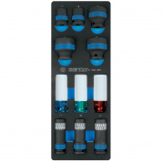 Набор ударных головок 1/2", ложемент, 11 предметов KING TONY 9-4401MPV