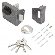 Замок накладной ЗН 1-2.1С серебро  СТАНДАРТ (16)