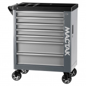 Тележка инструментальная, 7 выдвижных ящиков, "НОВА", серая МАСТАК 521-07580G