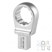 Насадка накидная серии "FIT", 27 мм, 14х18 мм KING TONY 34502227M