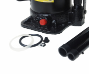 Домкрат гидравлический ER-80201 бутылочный с клапаном 20т, ремкомплект (выс. подъема 245-455мм) ЭВРИКА /1/2