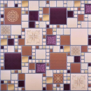 Панель стеновая ПВХ модерн амарантовый 0,96х0,48м Регул (10)