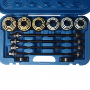 Набор для замены сайлентблоков, втулок и подшипников RF-933T1 универсальный 26пр. (М10, М12, М14, М16), в кейсе ROCKFORCE /1/20 Набор для замены сайлентблоков, втулок и подшипников RF-933T1 универсальный 26пр. (М10, М12, М14, М16), в кейсе ROCKFORCE /1/20