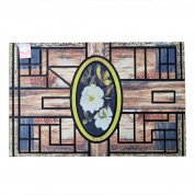 Коврик придверный BAIZHENG "Холуй" 60*90 цветок (Bay) (10)