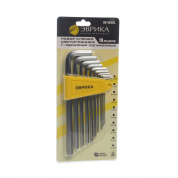 Набор ключей шестигранных ER-15101L:Г-образных удлиненных 1.5-10мм 10пр. ЭВРИКА /1/12/60 Набор ключей шестигранных ER-15101L:Г-образных удлиненных 1.5-10мм 10пр. ЭВРИКА /1/12/60