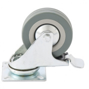 Колесо поворотное с тормозом D 50 мм, крепление  платформенное Сибртех Колесо поворотное с тормозом D 50 мм, крепление  платформенное Сибртех