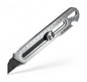 ЗУБР Терминатор-25, 25 мм, цельнометаллический нож с винтовым фиксатором, Профессионал (09186)