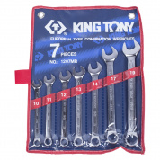 Набор комбинированных ключей, 10-19 мм, 7 предметов KING TONY 1207MR Набор комбинированных ключей, 10-19 мм, 7 предметов KING TONY 1207MR