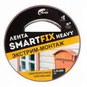 Скотч двухсторонний 25мм*3м для внутренних и наружных работ SFV2530G W-con SmartFix HEAVY Скотч двухсторонний 25мм*3м для внутренних и наружных работ SFV2530G W-con SmartFix HEAVY