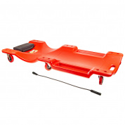 Лежак ремонтный ER-64202 пластиковый на 6-ти колесах (920×430×115мм) с подсветкой (батарейки LR44x4шт) ЭВРИКА /1