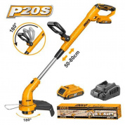 Триммер аккумуляторный Li-ion 20.0B, аккумулятор 2.0 Ah. INGCO CGTLI20301