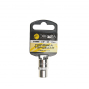 Головка торцевая 10мм 3/8" 6-гранная L=30мм (с держателем) ЭВРИКА ER-90905H 1/560 Головка торцевая 10мм 3/8" 6-гранная L=30мм (с держателем) ЭВРИКА ER-90905H 1/560