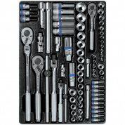 Набор торцевых головок 1/4", 3/8" с принадлежностями, ложемент, 75 предметов KING TONY 9-5575MR Набор торцевых головок 1/4", 3/8" с принадлежностями, ложемент, 75 предметов KING TONY 9-5575MR