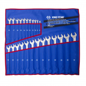 Набор комбинированных удлиненных ключей, 6-32 мм, чехол из теторона, 24 предмета KING TONY 12B4MRN Набор комбинированных удлиненных ключей, 6-32 мм, чехол из теторона, 24 предмета KING TONY 12B4MRN