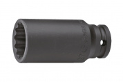 Ударная длинная головка 1/2" 36мм. 12 граней 84302M36
