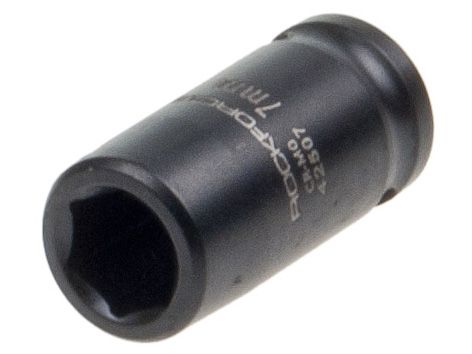 Головка торцевая  7мм 1/4" 6-гранная ударная L=35мм ROCKFORCE RF-42507 /1