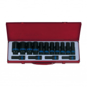 Набор ударных глубоких торцевых головок 1/2", шестигранные, 10-32 мм, 15 предметов KING TONY 4415MP03