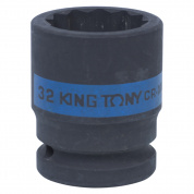 Головка торцевая ударная двенадцатигранная 3/4", 32 мм KING TONY 653032M Головка торцевая ударная двенадцатигранная 3/4", 32 мм KING TONY 653032M
