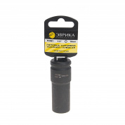 Головка торцевая 18мм 1/2" 6-гранная ударная глубокая L=78мм (с держателем) ЭВРИКА ER-95811H  1/64 Головка торцевая 18мм 1/2" 6-гранная ударная глубокая L=78мм (с держателем) ЭВРИКА ER-95811H  1/64