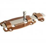 Задвижка дверная ЗД-100-Кр-SL бр.металлик/цинк (25)