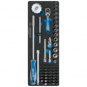 Набор торцевых головок 1/4" с принадлежностями, ложемент, 55 предметов KING TONY 9-2553MRV01 Набор торцевых головок 1/4" с принадлежностями, ложемент, 55 предметов KING TONY 9-2553MRV01