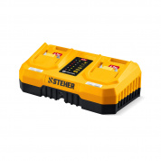 STEHER 20 В, 2 порта, 2 х 3 А, зарядное устройство для LMS АКБ (CH-20-26) STEHER 20 В, 2 порта, 2 х 3 А, зарядное устройство для LMS АКБ (CH-20-26)