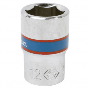 Головка торцевая стандартная шестигранная 1/4", 12 мм KING TONY 233512M