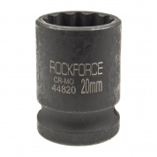 Головка торцевая 20мм 1/2" 12-гранная ударная L=58мм ROCKFORCE RF-44820 /1/252