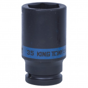 Головка торцевая ударная глубокая шестигранная 3/4", 35 мм KING TONY 643535M Головка торцевая ударная глубокая шестигранная 3/4", 35 мм KING TONY 643535M