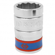 Головка торцевая стандартная двенадцатигранная 1/2", 19 мм KING TONY 433019M Головка торцевая стандартная двенадцатигранная 1/2", 19 мм KING TONY 433019M