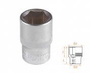 Головка торцевая стандартная шестигранная 1/2", 18 мм AFFIX AF00040018 Головка торцевая стандартная шестигранная 1/2", 18 мм AFFIX AF00040018