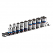 Набор торцевых головок 1/4", шестигранные, 4-13 мм, 9 предметов KING TONY 2509MR Набор торцевых головок 1/4", шестигранные, 4-13 мм, 9 предметов KING TONY 2509MR