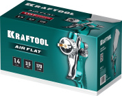 KRAFTOOL AirFlat, LVLP, 1.4 мм, пневматический краскопульт с верхним бачком (06524-1.4)