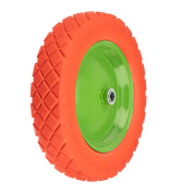 Колесо полиуретановое 4.80/4-8, длина оси 90 мм, подшипник 20 мм Сибртех Колесо полиуретановое 4.80/4-8, длина оси 90 мм, подшипник 20 мм Сибртех