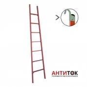 Лестница приставная стеклопластиковая ЛСПД-2,8 ЕК
