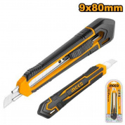 Нож канцелярский  9 мм сегментированным лезвием INGCO HKNS110925 (72)