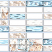 Панель стеновая ПВХ плитка галька 0,96х0,48м Регул (10)