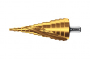 URAGAN 4-39мм, 14 ступеней, винтовая спираль, сверло ступенчатое(29658-4-39-14)
