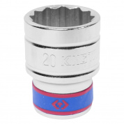 Головка торцевая стандартная двенадцатигранная 1/2", 20 мм KING TONY 433020M Головка торцевая стандартная двенадцатигранная 1/2", 20 мм KING TONY 433020M