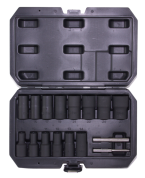 BESS1216 Набор головок торцевых спиральных для поврежденного крепежа 1/2"DR, 8-27 мм, 16 предметов BESS1216 Набор головок торцевых спиральных для поврежденного крепежа 1/2"DR, 8-27 мм, 16 предметов