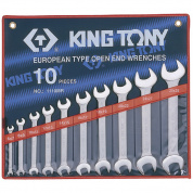 Набор рожковых ключей, 6-28 мм, 10 предметов KING TONY 1110MR Набор рожковых ключей, 6-28 мм, 10 предметов KING TONY 1110MR