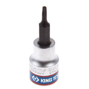 Насадка (бита) торцевая 3/8", Torx, T10, L = 50 мм, с отверстием KING TONY 302710